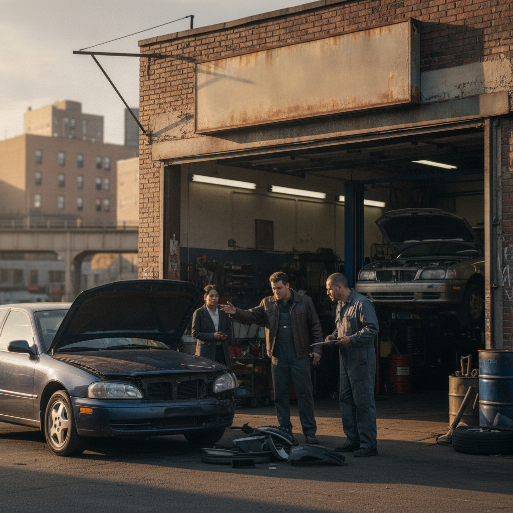 wrong body shop insurance claim