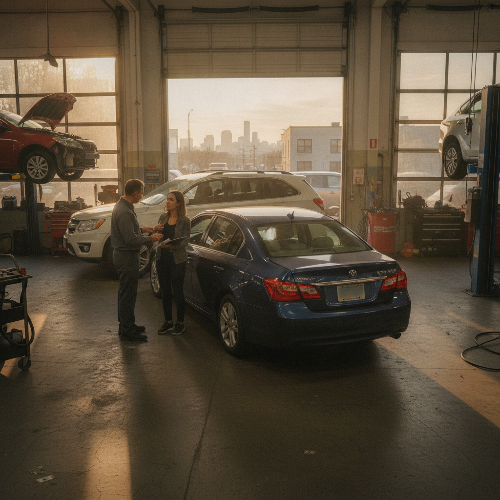 bronx queens parking lot accident car repair