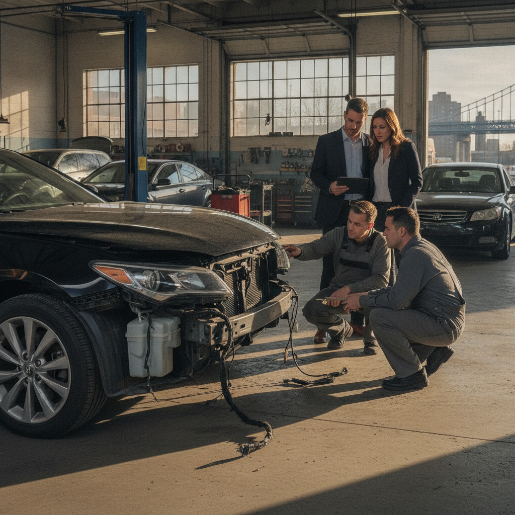 bronx throgs neck hidden structural damage collision repair