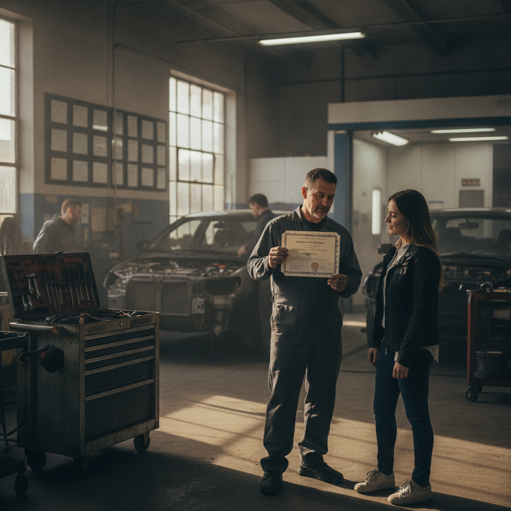 how to verify auto body shop certifications